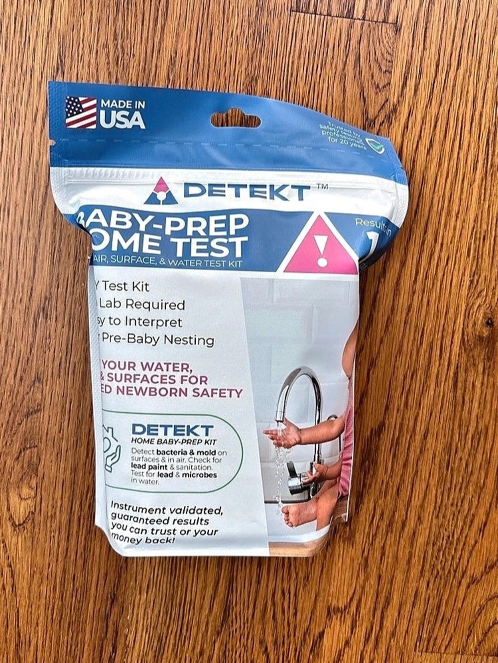 Brand new DETEKT Baby-Prep Safe Home Test Kit